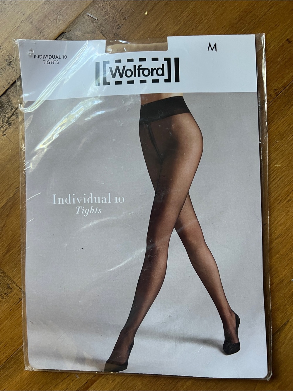 Wolford Individual 10 Cosmetic Color Tights Pantyhose M